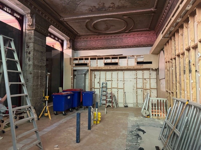 Retail strip out and wall removal at L'Occitane Collins Street