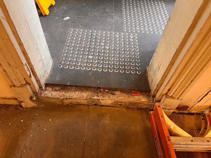 House of Cards Café – Floor and Threshold Repair