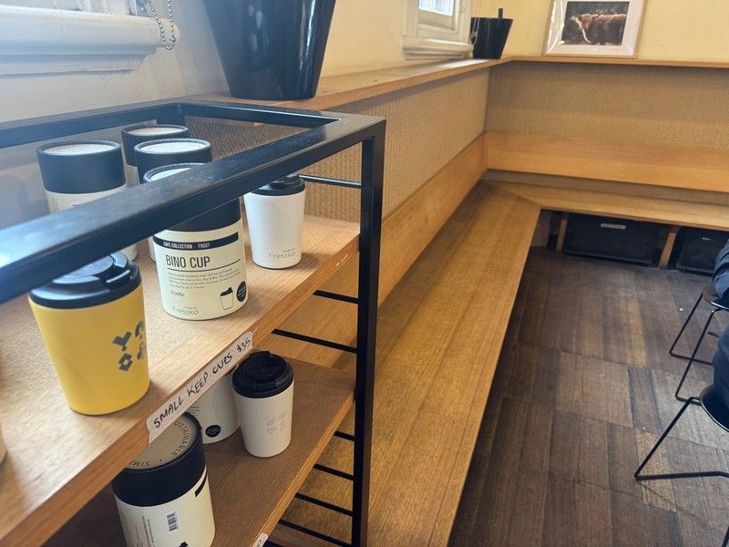 House of Cards Café – Café Seating and Joinery Before Removal