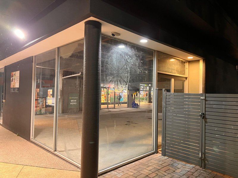 Retail shopfront in Mitcham following signage and fitout removal